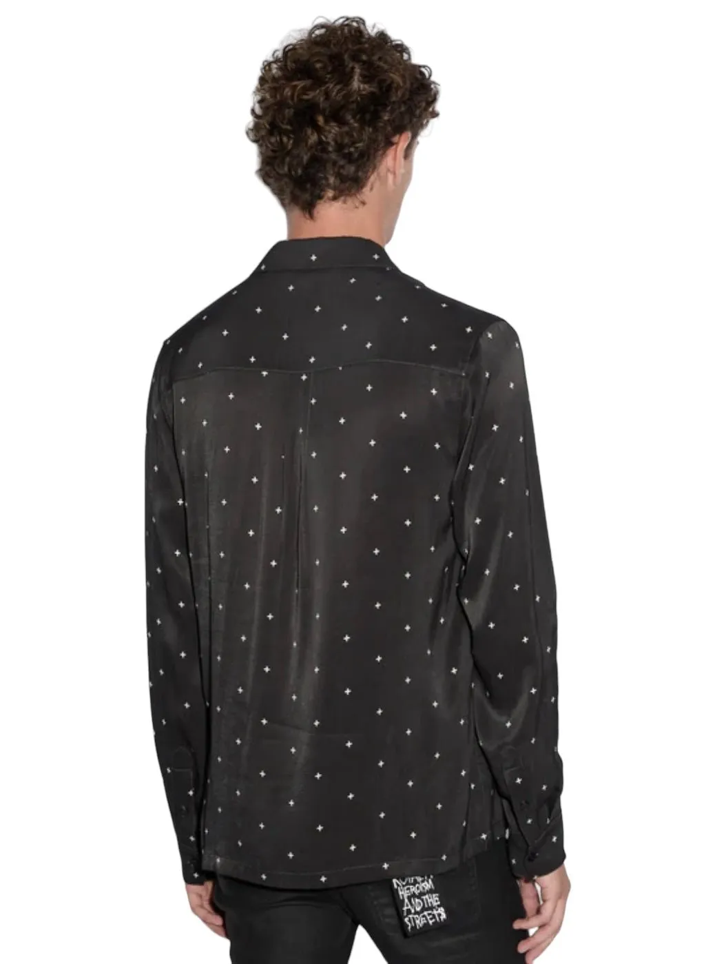 Ksubi Polka Plus Ls Shirt Black