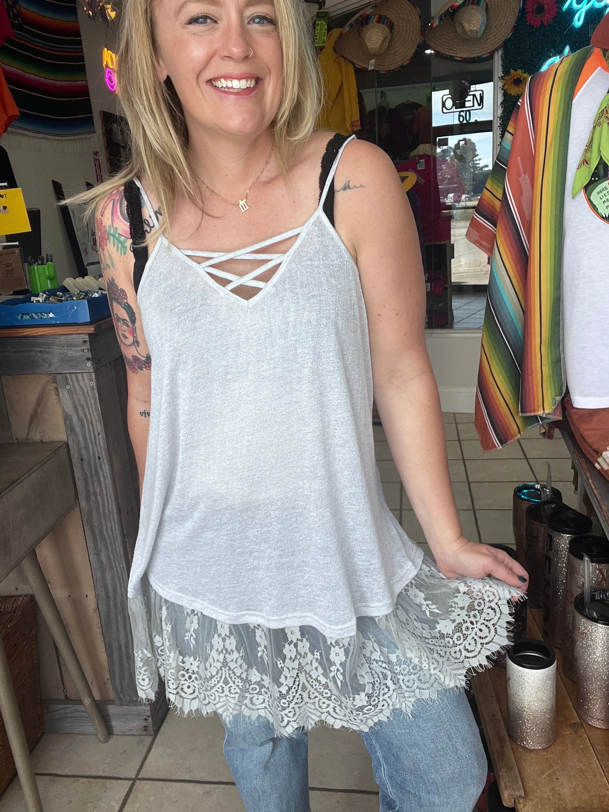 Lacy Daze Tunic Top