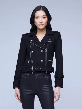 L'Agence - Billie Belted Jacket - Black