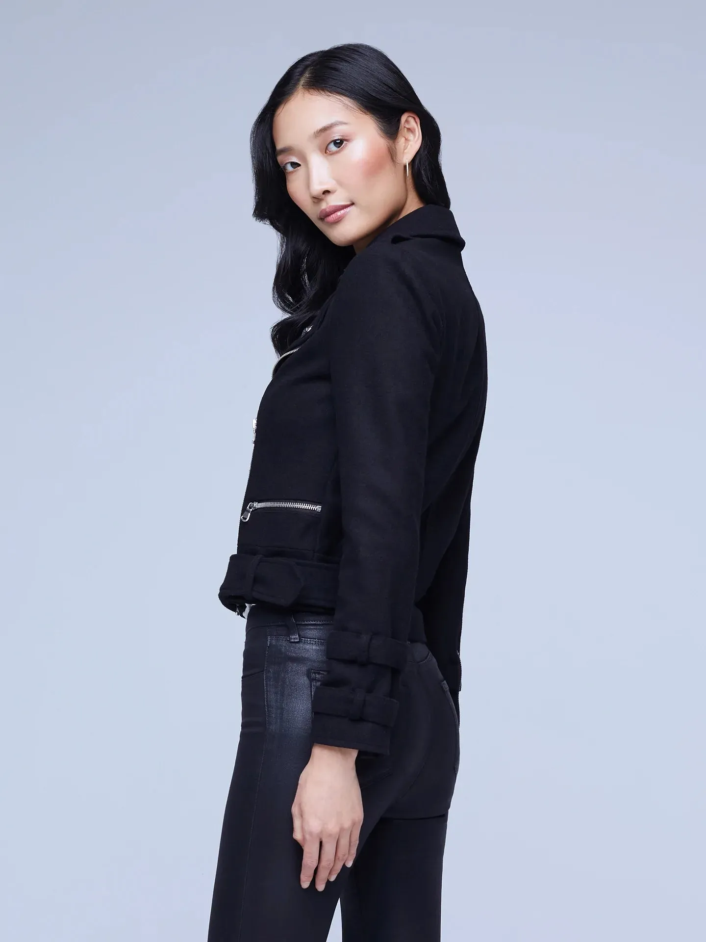 L'Agence - Billie Belted Jacket - Black