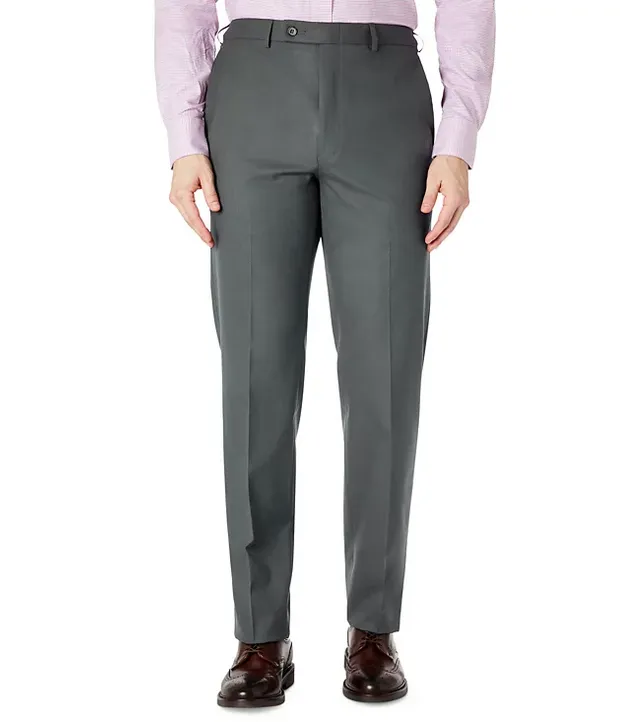 Lauren Ralph Lauren Mens Classic Fit Flat Front Dress Pants Grey 40 x 30