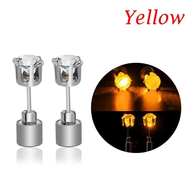 Light Me Up Women's LED Glowing Crystal Earrings