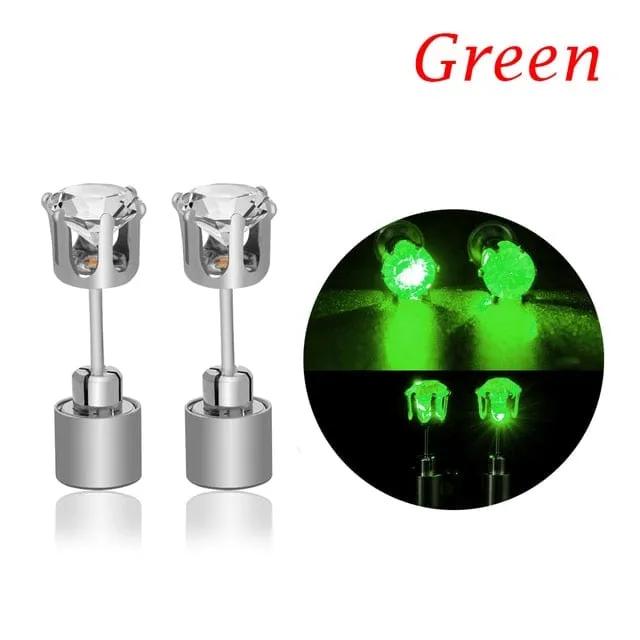 Light Me Up Women's LED Glowing Crystal Earrings
