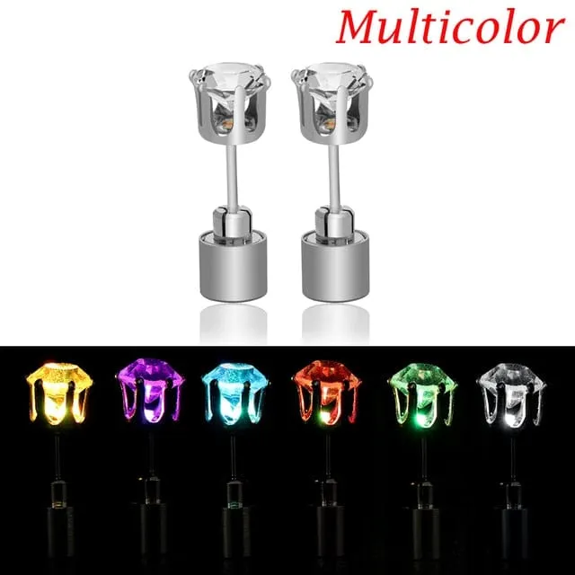 Light Me Up Women's LED Glowing Crystal Earrings