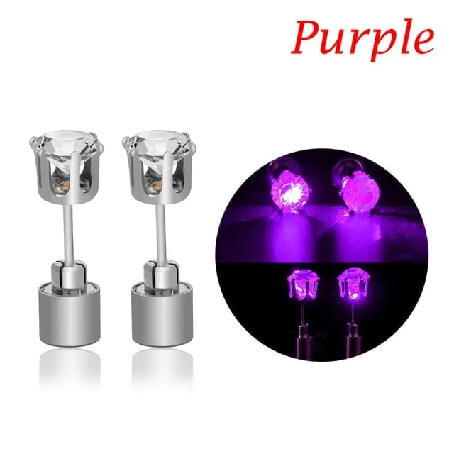 Light Me Up Women's LED Glowing Crystal Earrings