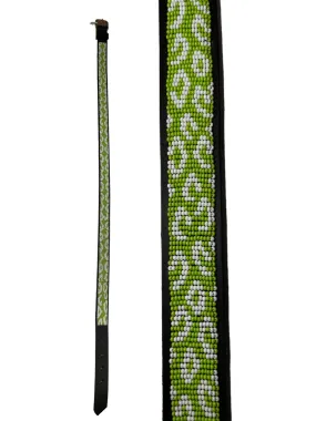 Lime Leopard Maasai Beaded Belt