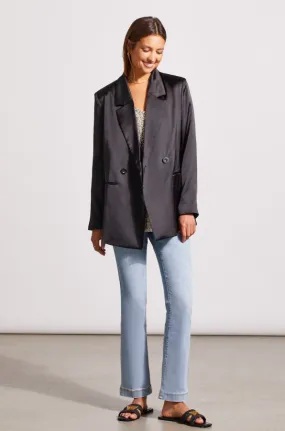 LINED DOUBLE BREASTED BLAZER