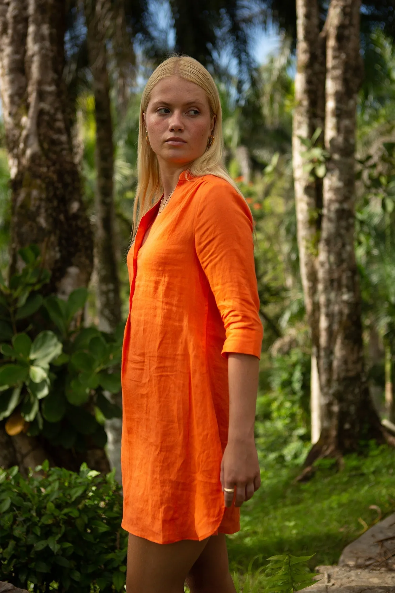 Linen Decima Mini Dress