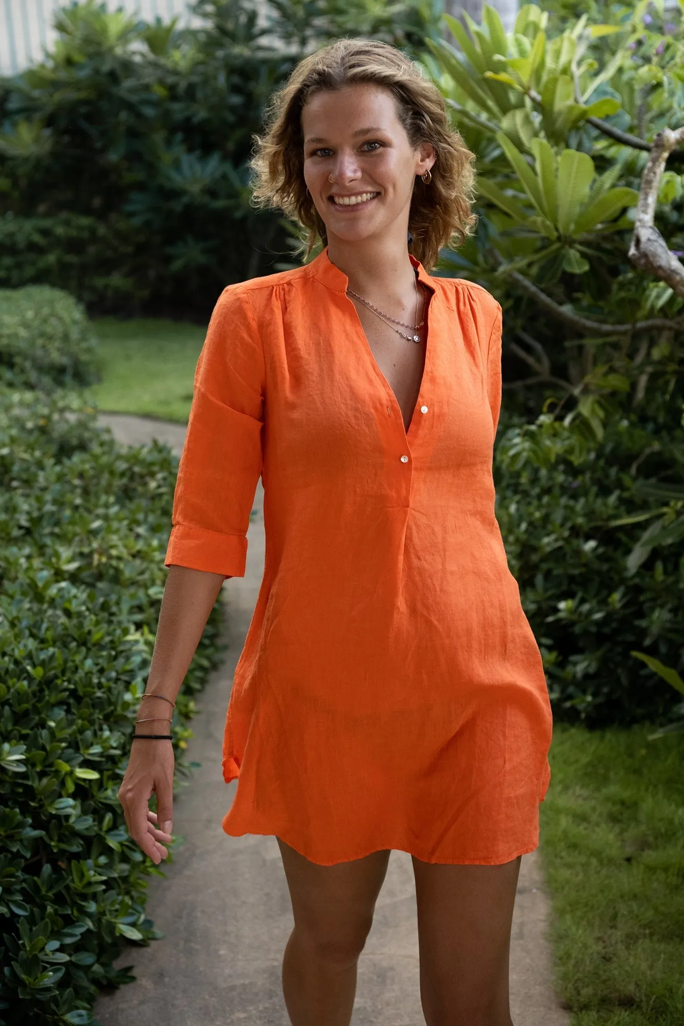 Linen Decima Mini Dress