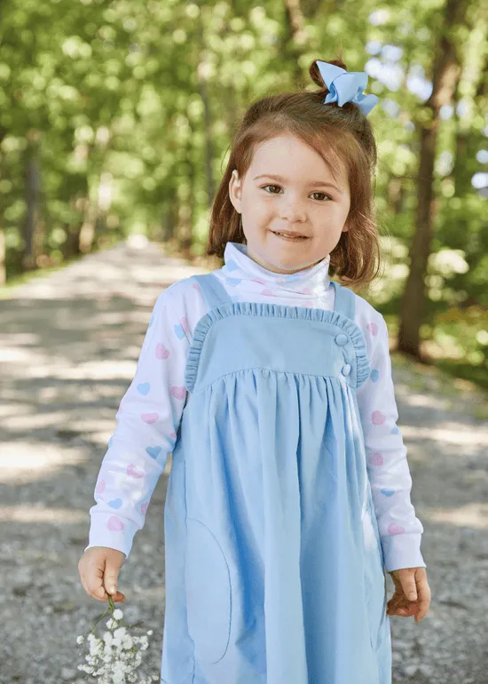 Little English Printed Turtleneck, Hearts