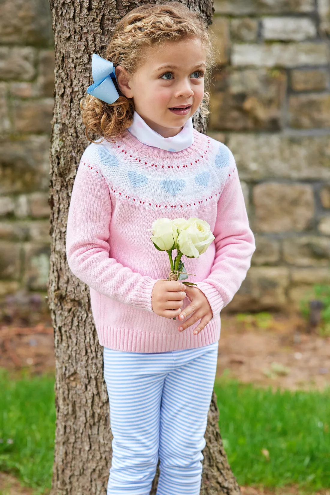 Little English Printed Turtleneck, Hearts