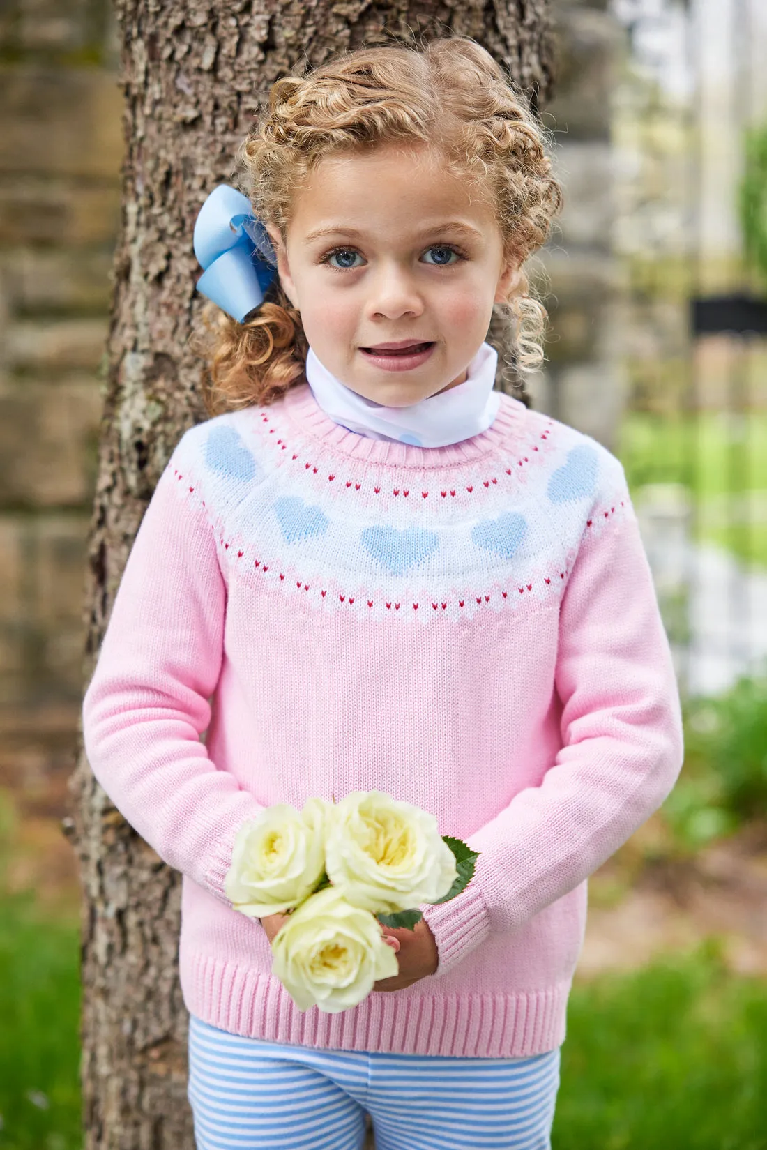 Little English Printed Turtleneck, Hearts