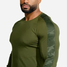Long Sleeve Shirt Men Gym Fitness T-shirt Male Running Sport Bodybuilding Skinny Tee Tops Muscle Workout Clothing