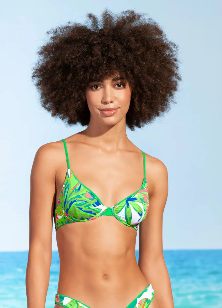 Maaji Parakeet Green Dainty Underwire Bikini Top