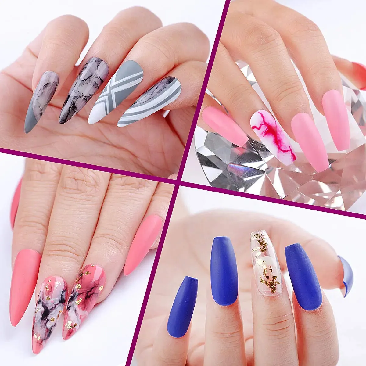 Makartt Matte Top Coat and Base Coat Clear Gel Nail Polish High Gloss Top Gel 3 in 1 Gel Coat Set No Wipe Gel Top Coat Gel Base Coat Matte Shine Finish Gel Top Long Lasting Soak Off Nail Gel 10ml 3pcs