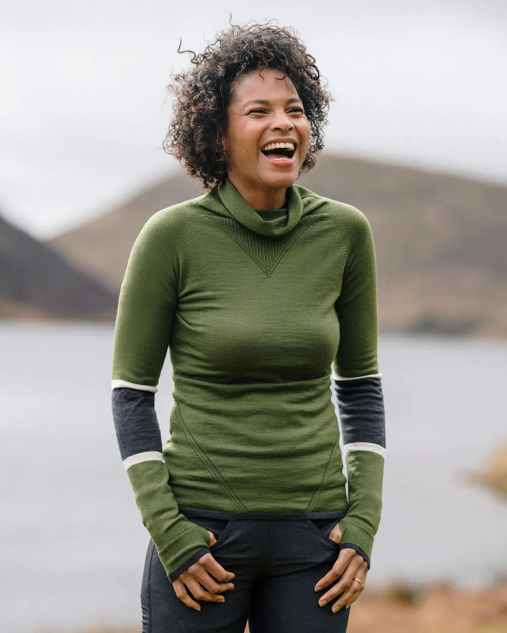 Marin Merino Cowl Neck Top