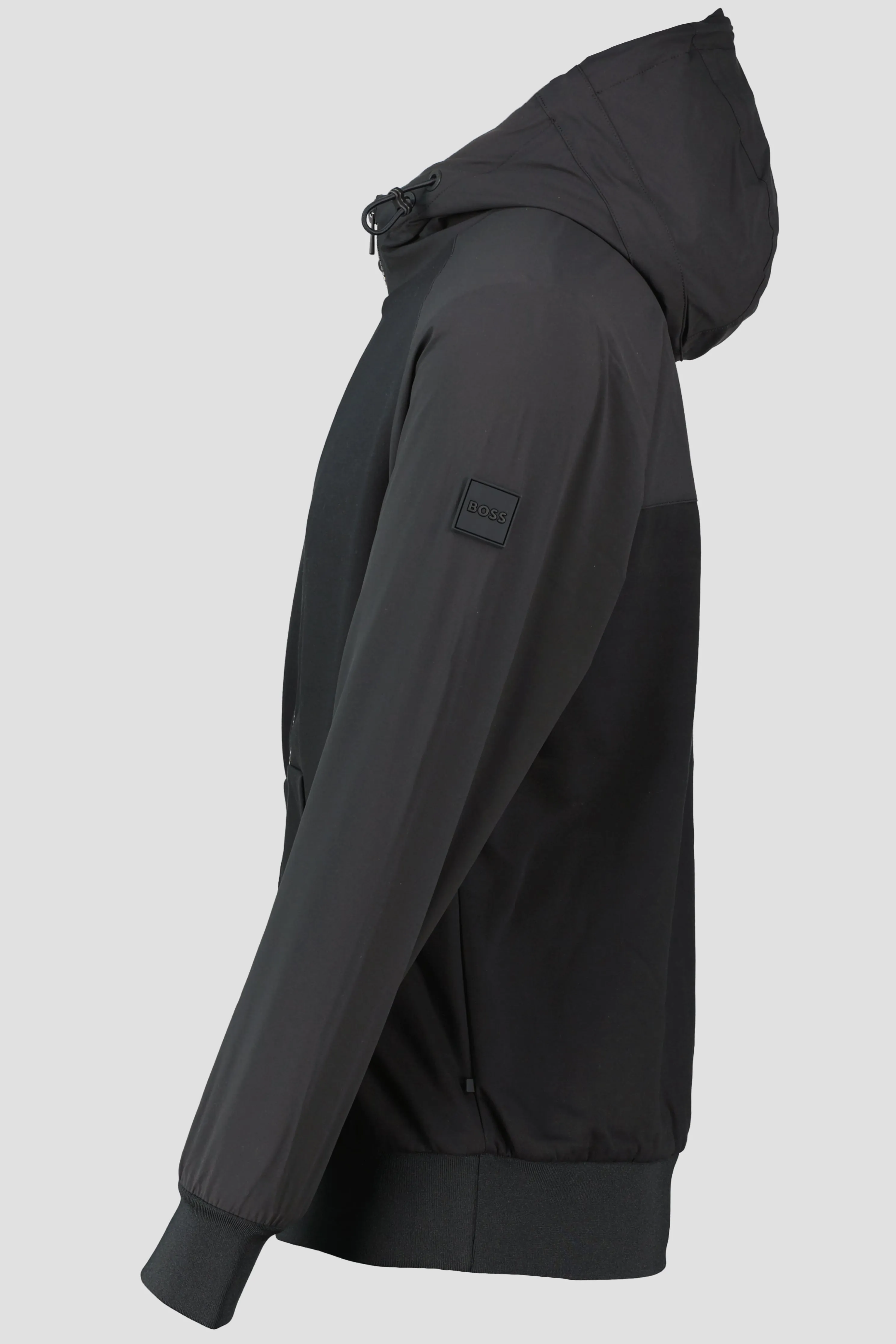 Men's BOSS Black P-Steele 134 Black Hooded Sweatshirt