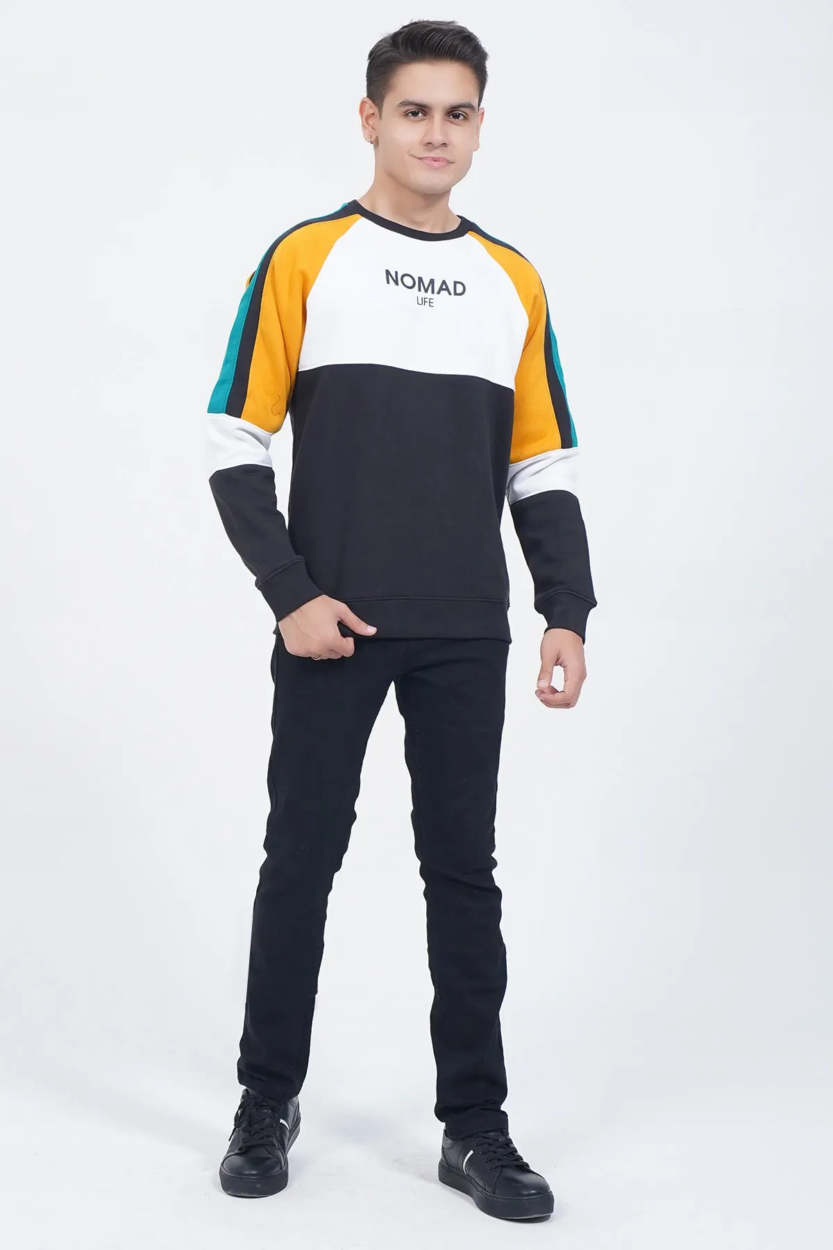 Mens "CORNET" Crew Neck Long Sleeves Sweatshirt