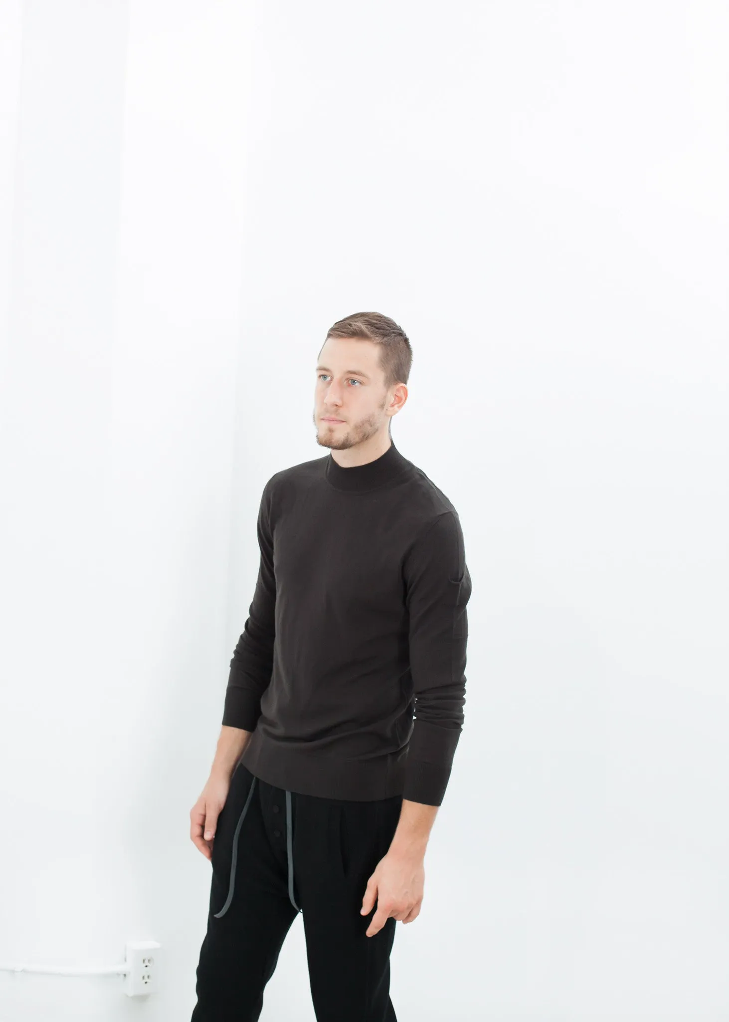 Merino Knit Turtleneck in Cavern - More Choice