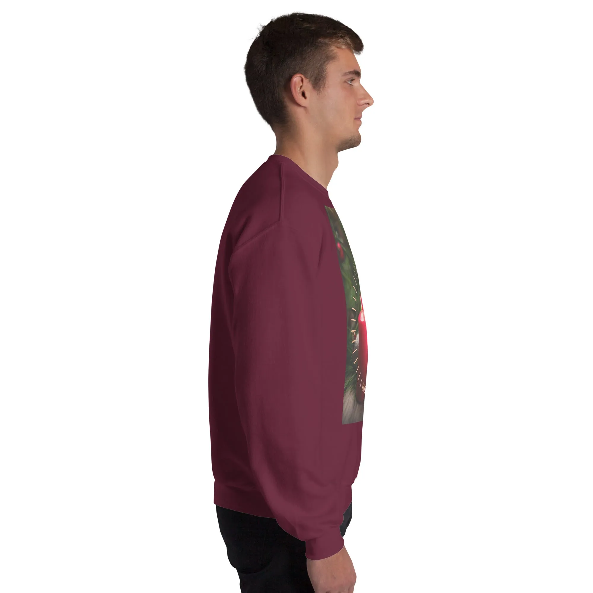 Merry And Bright Christmas Sweatshirt (Glamourange Christmas Sweatshirt Men)