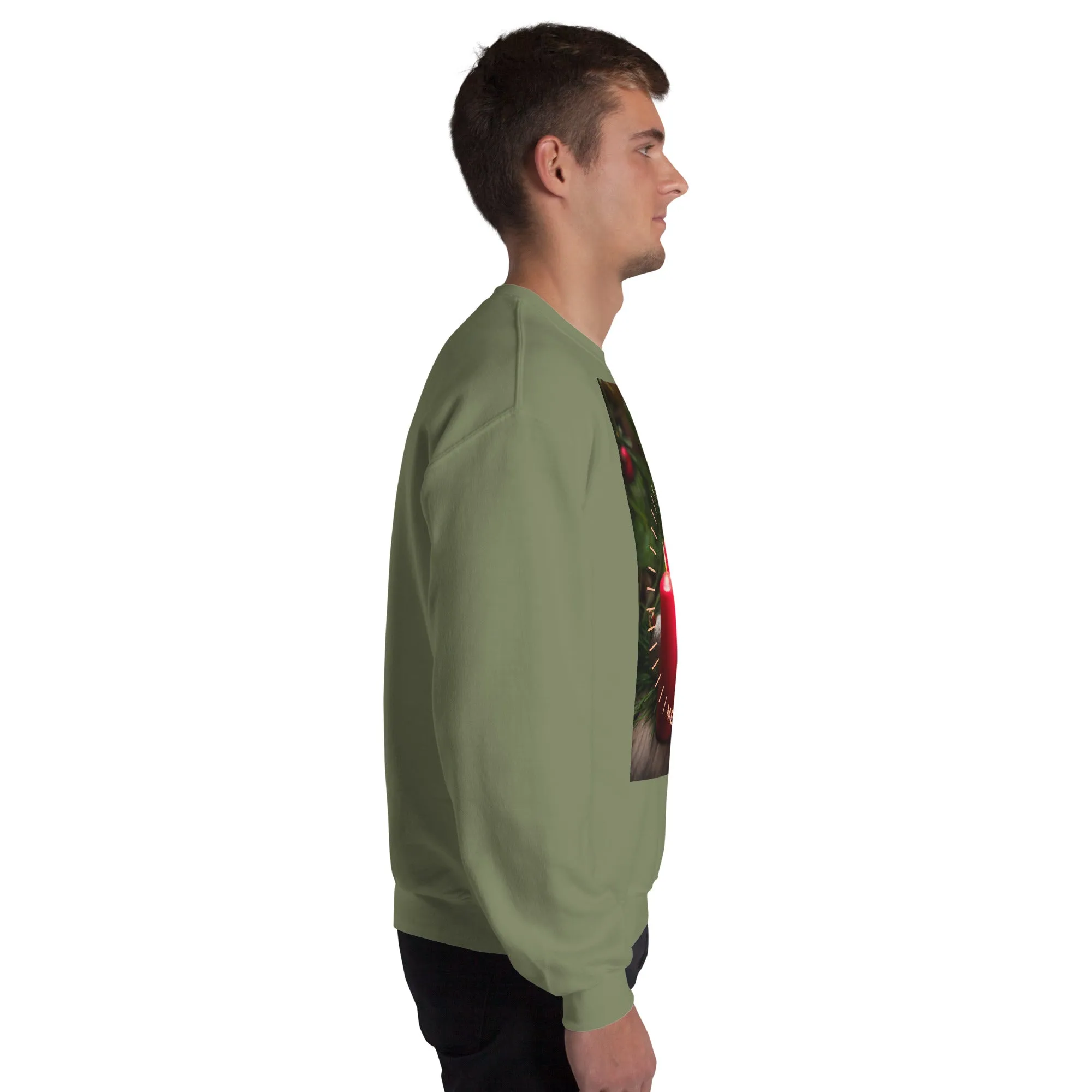Merry And Bright Christmas Sweatshirt (Glamourange Christmas Sweatshirt Men)