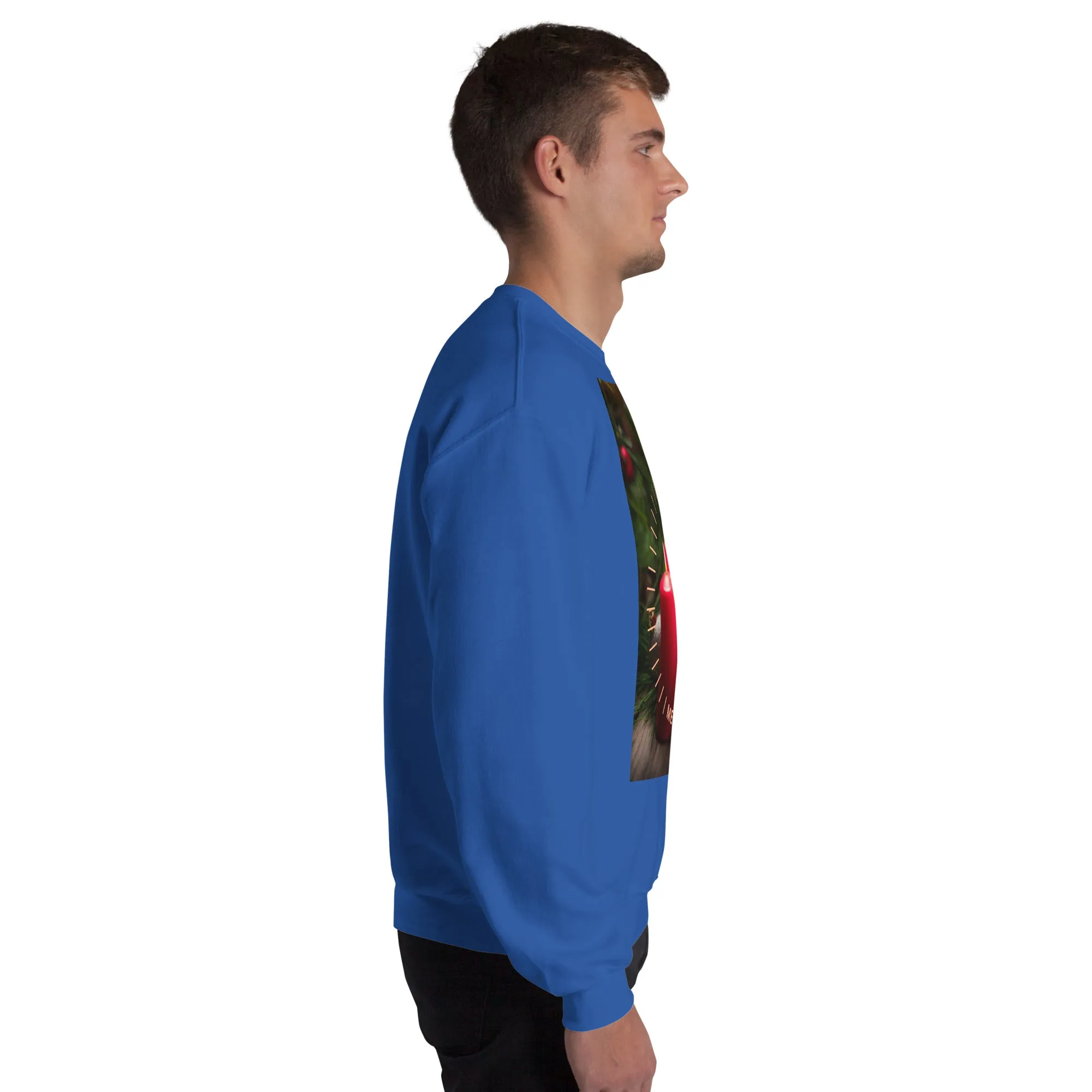 Merry And Bright Christmas Sweatshirt (Glamourange Christmas Sweatshirt Men)