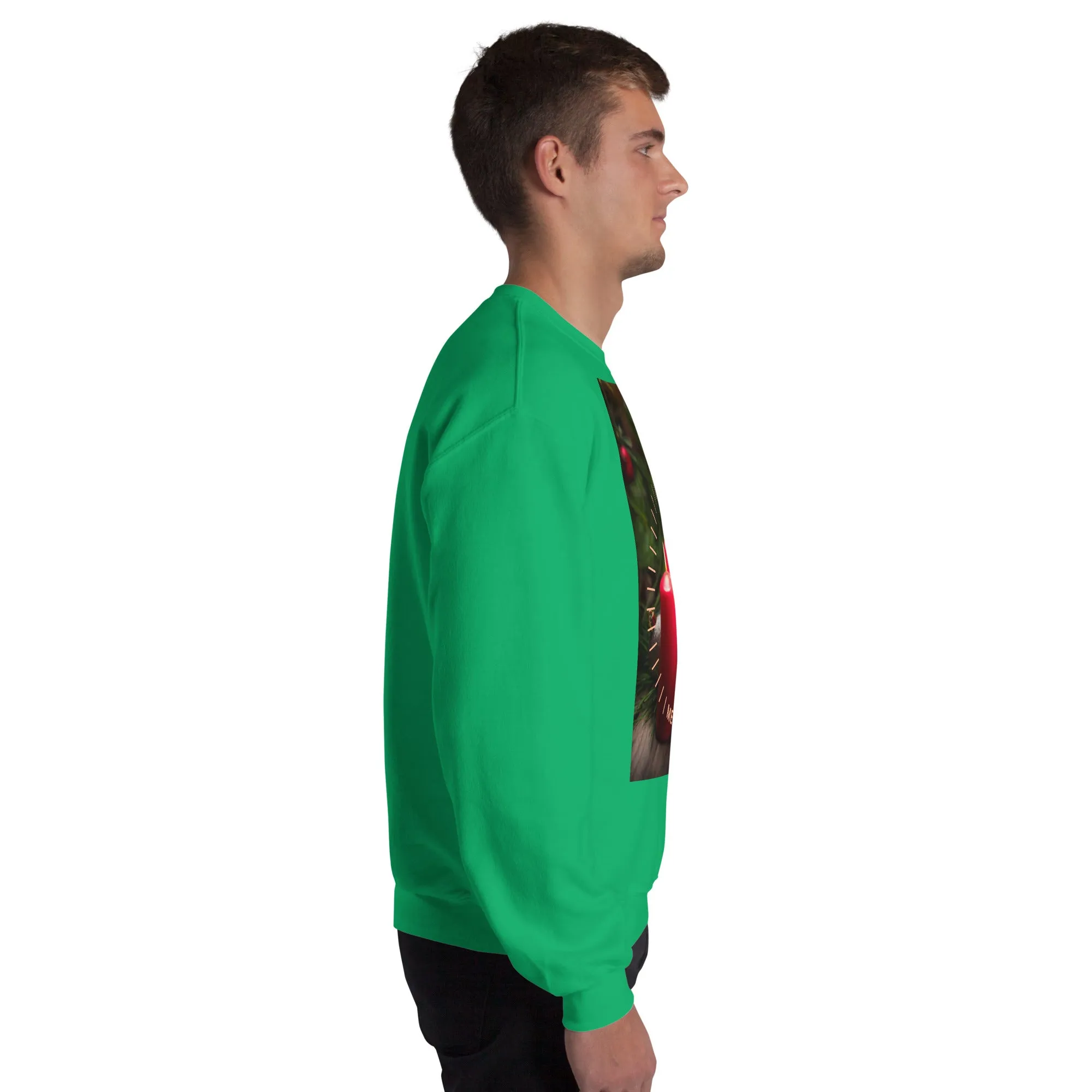 Merry And Bright Christmas Sweatshirt (Glamourange Christmas Sweatshirt Men)