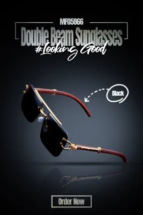 MF05866  Double beam sunglasses