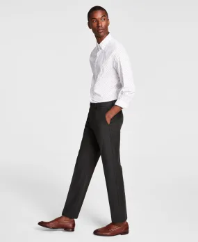 Michael Kors Men's Classic Fit Cotton Performance Dress Pants Dark Olive 34 x 30