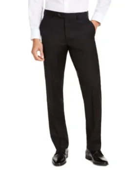 Michael Kors Mens Modern fit Dress Pants 40 / 30 Black Solid Stretch