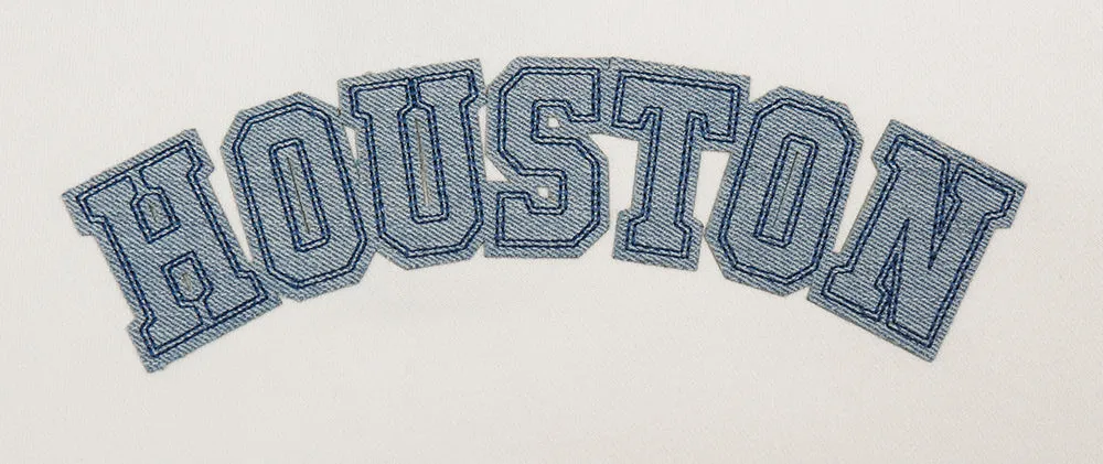 MLB HOUSTON ASTROS VARSITY BLUES WOMEN'S CREWNECK (LINEN)