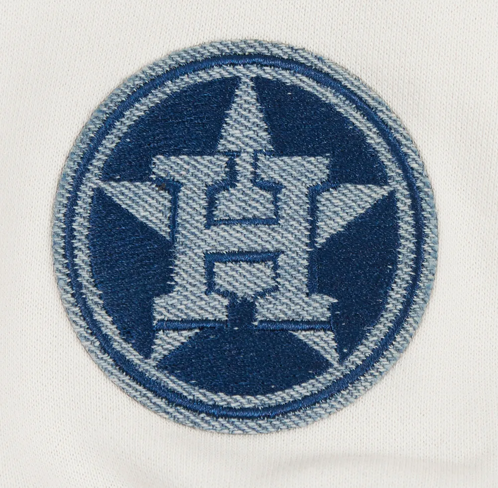 MLB HOUSTON ASTROS VARSITY BLUES WOMEN'S CREWNECK (LINEN)