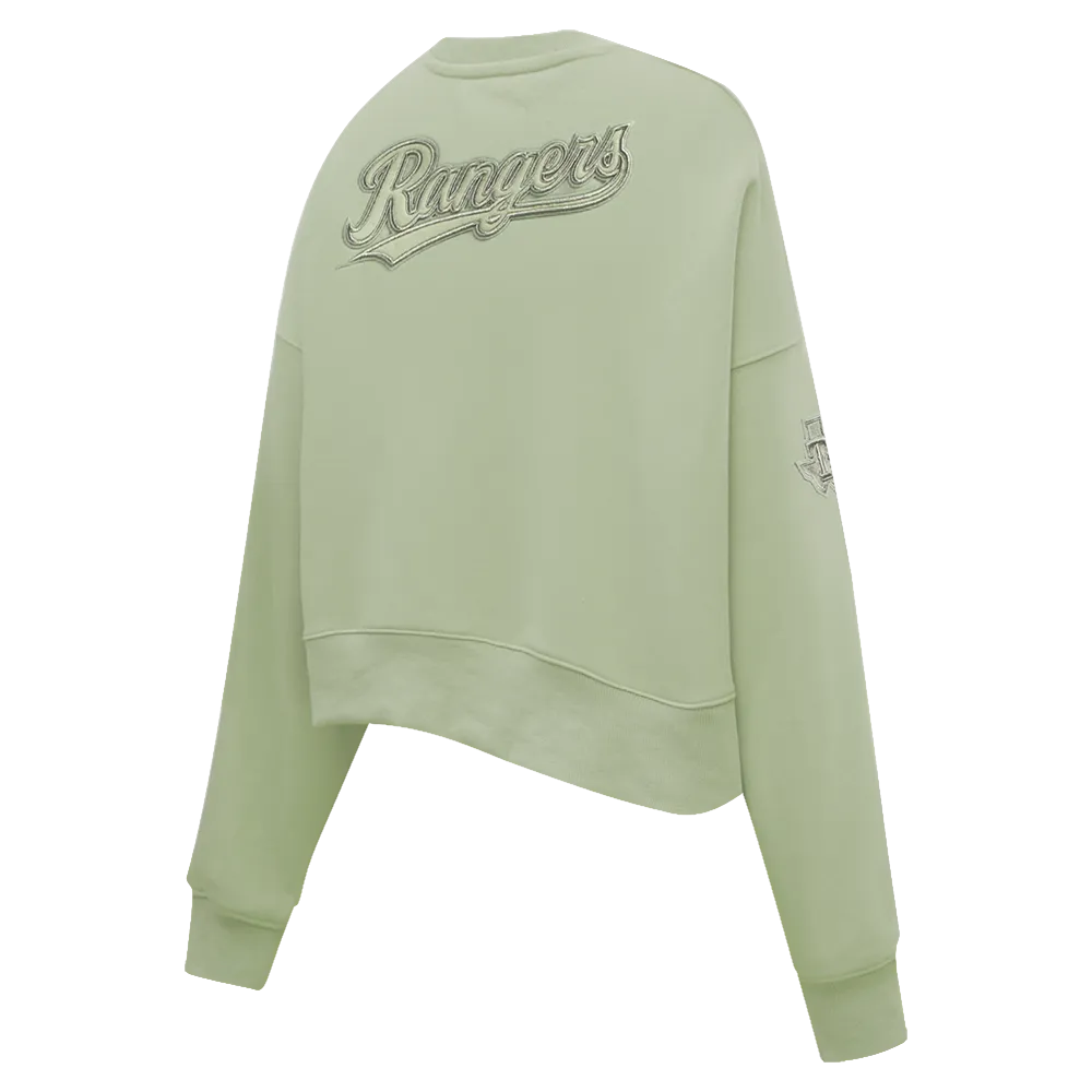 MLB TEXAS RANGERS NEUTRAL WOMEN'S CREWNECK (MOSS)