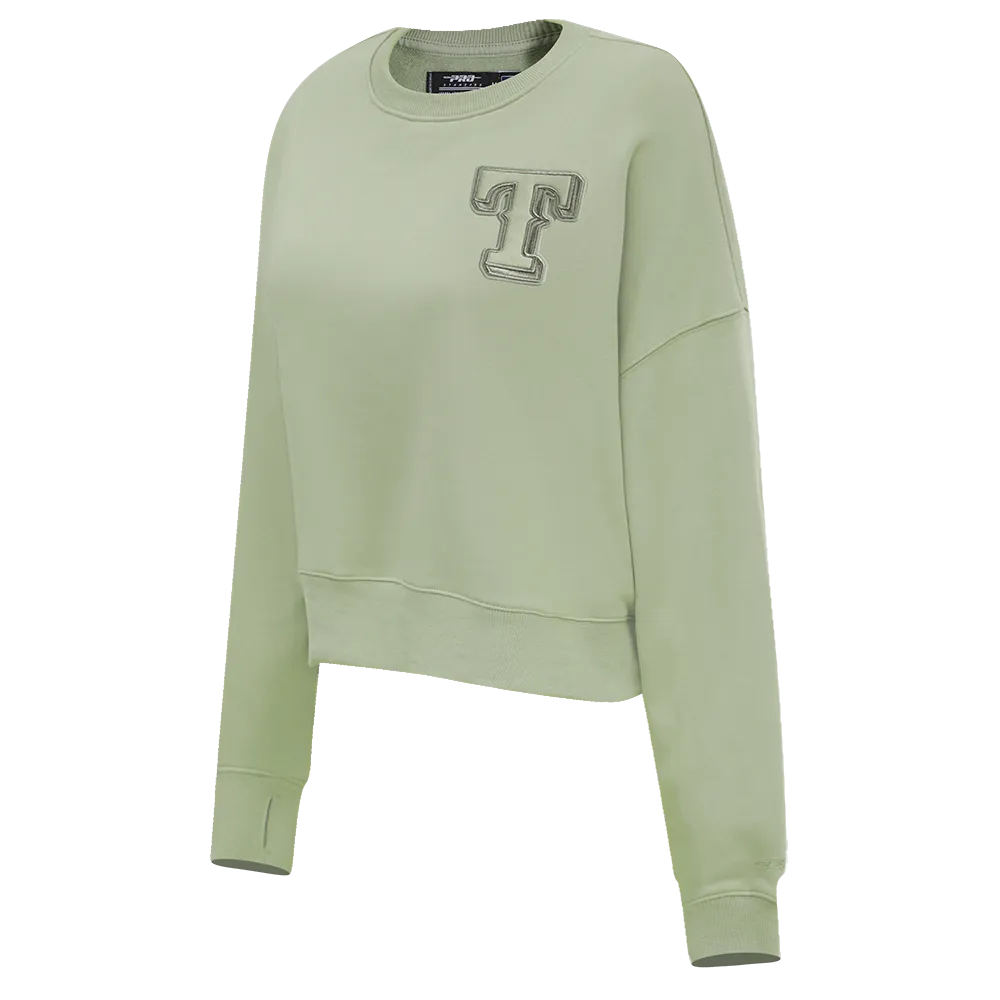MLB TEXAS RANGERS NEUTRAL WOMEN'S CREWNECK (MOSS)