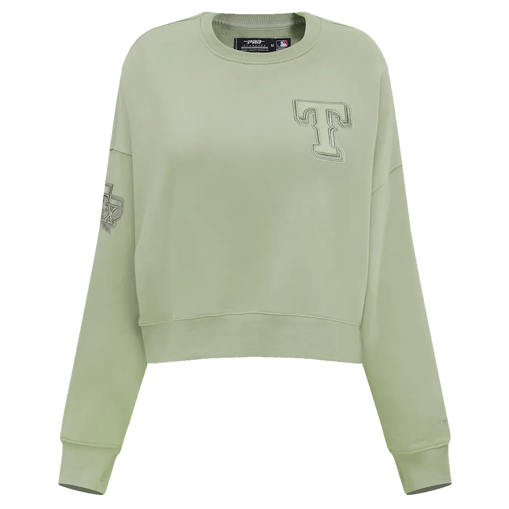 MLB TEXAS RANGERS NEUTRAL WOMEN'S CREWNECK (MOSS)