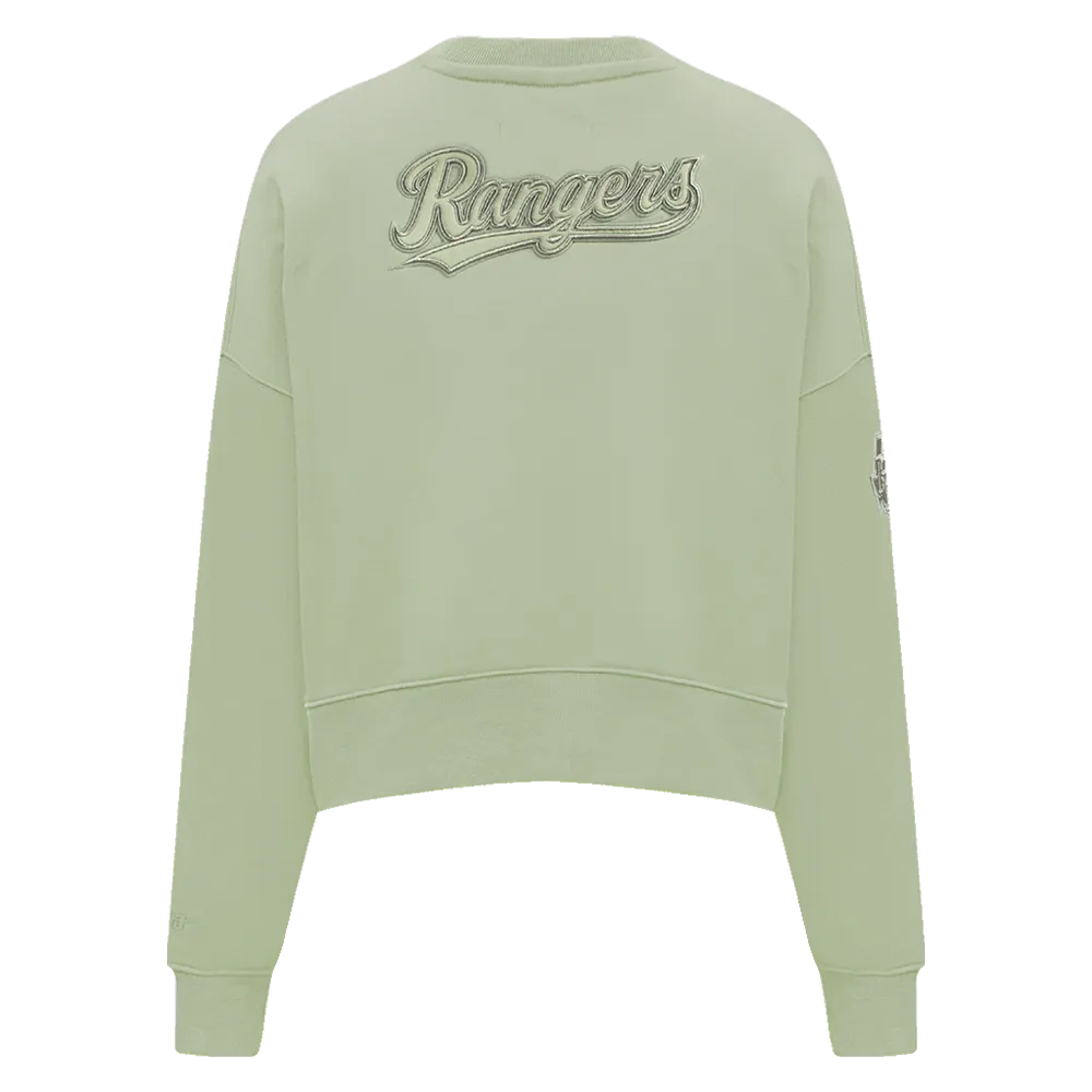MLB TEXAS RANGERS NEUTRAL WOMEN'S CREWNECK (MOSS)