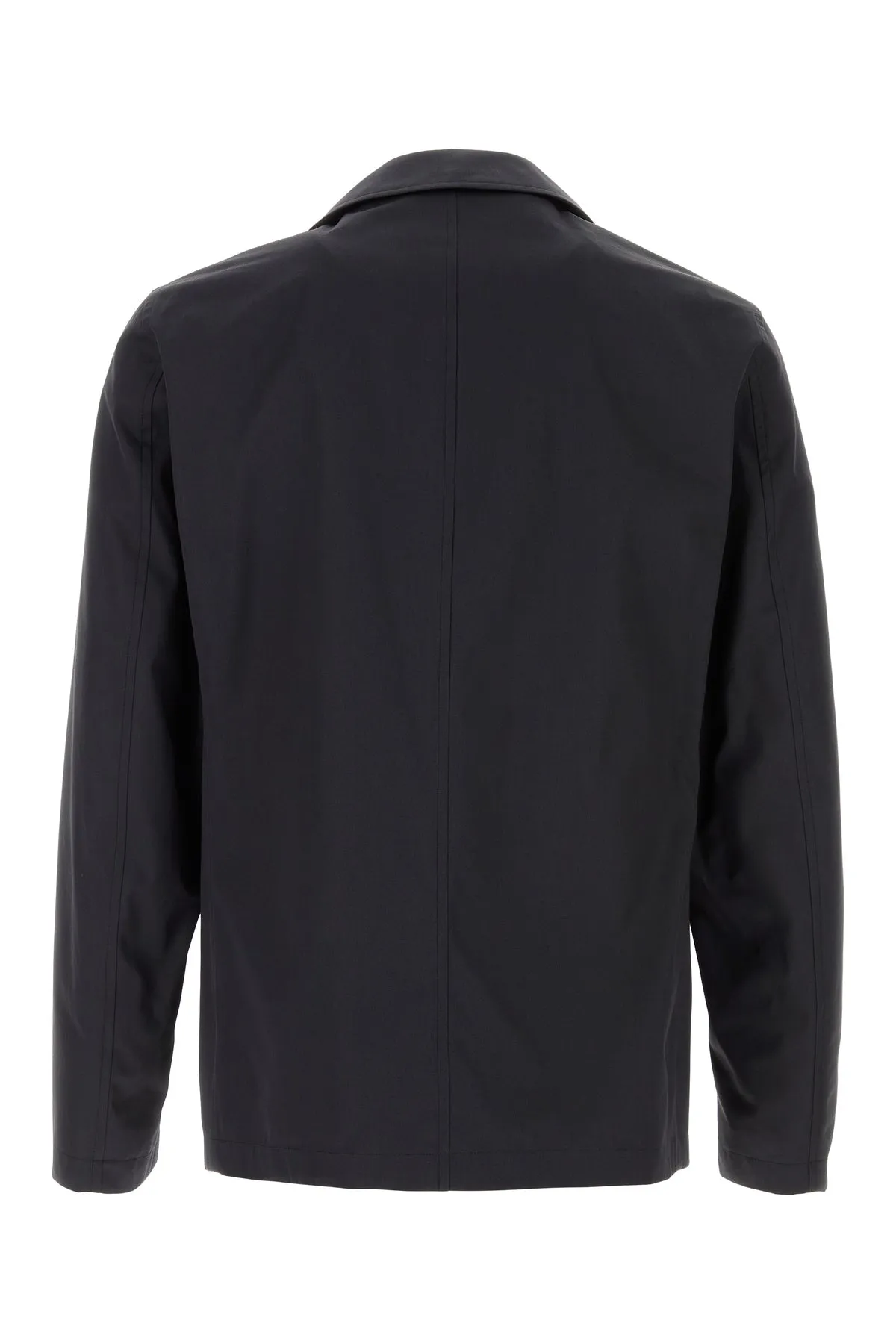 Navy blue cotton trench coat