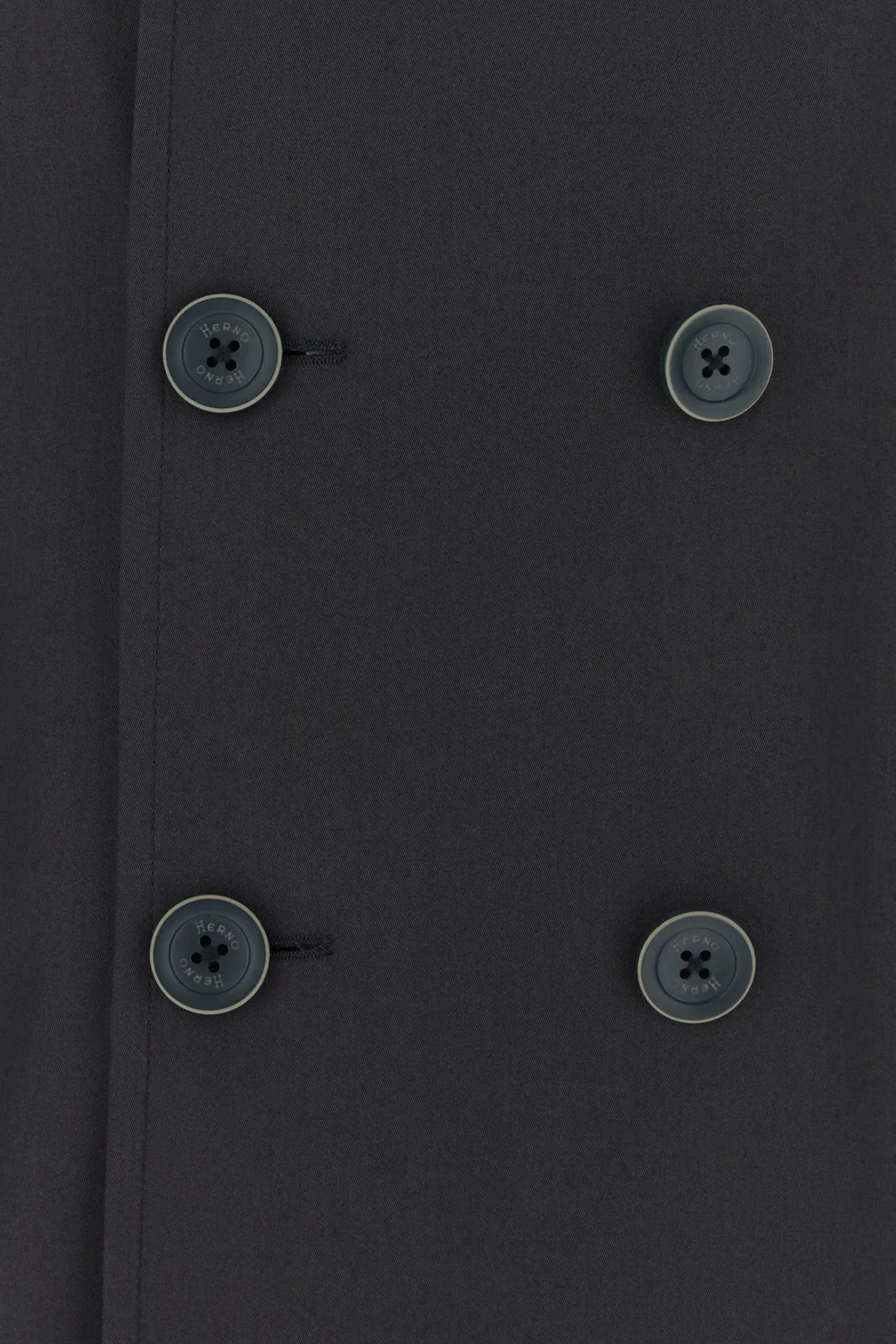 Navy blue cotton trench coat