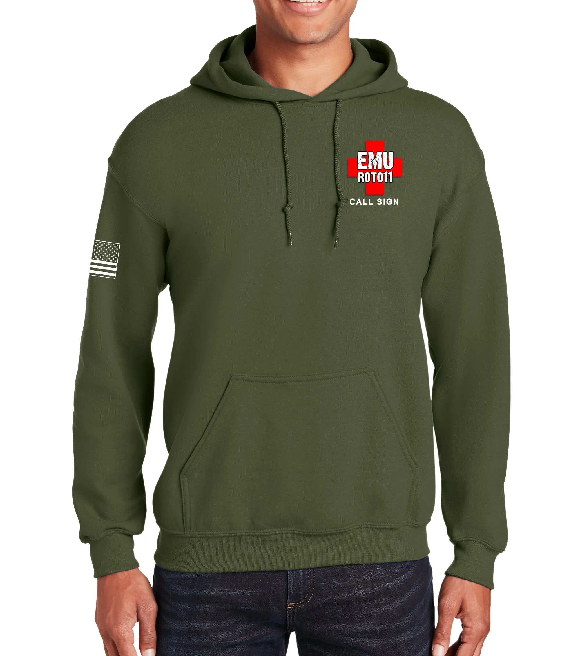OD Green Hoodie Sweatshirt. This sweatshirt is NOT approved for PT.