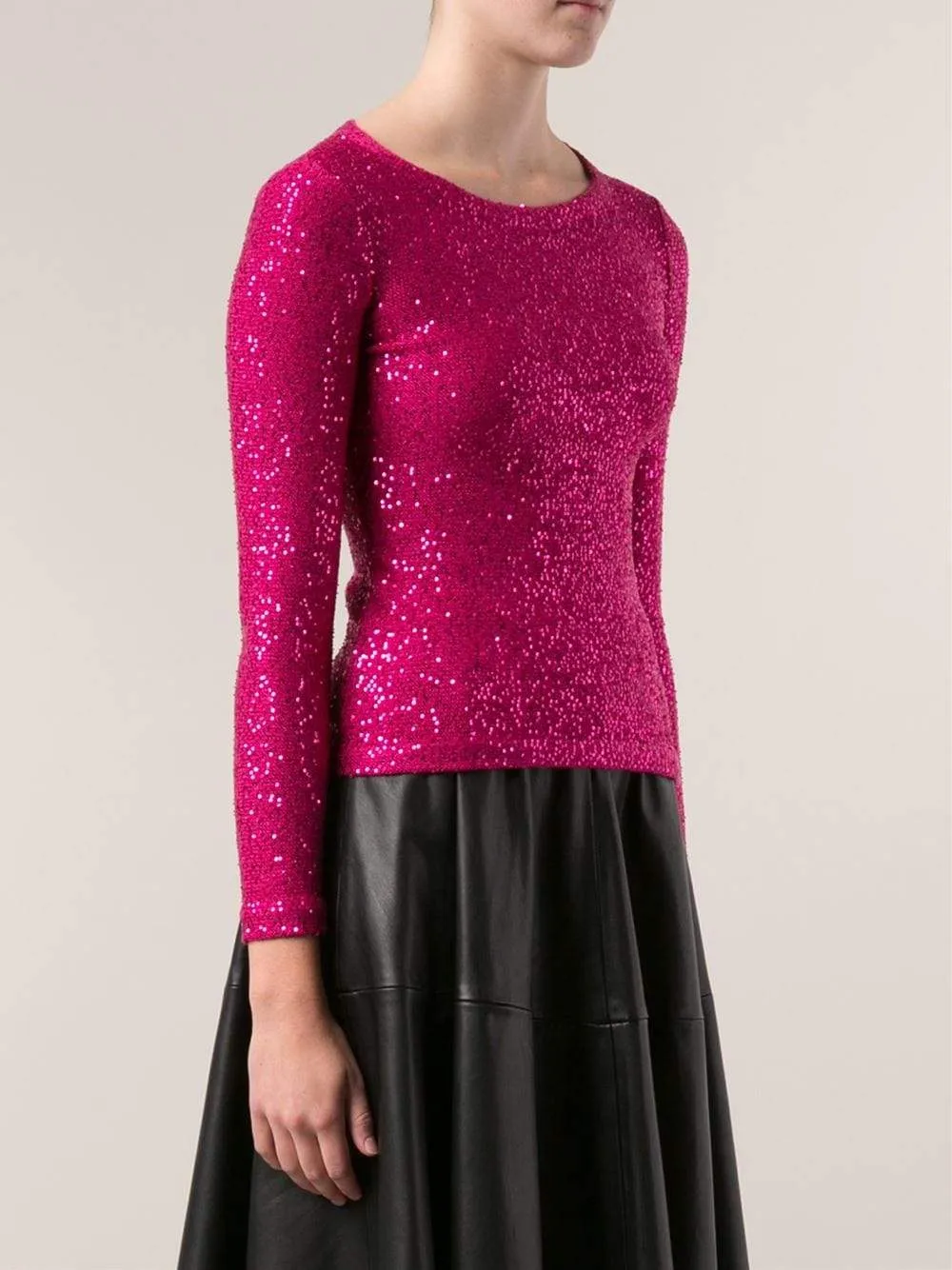 Pailette Knit Top