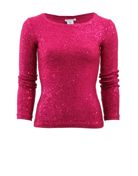 Pailette Knit Top