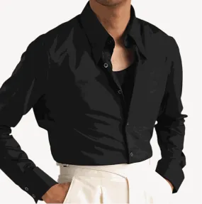 Party tuxedo long sleeve shirt