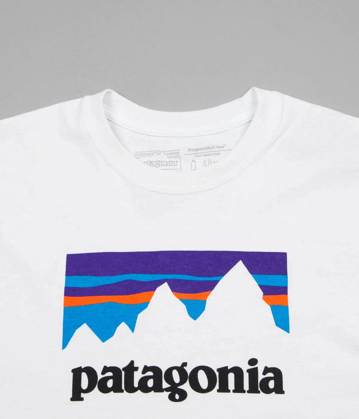 Patagonia Shop Sticker Responsibili-Tee Long Sleeve T-Shirt - White