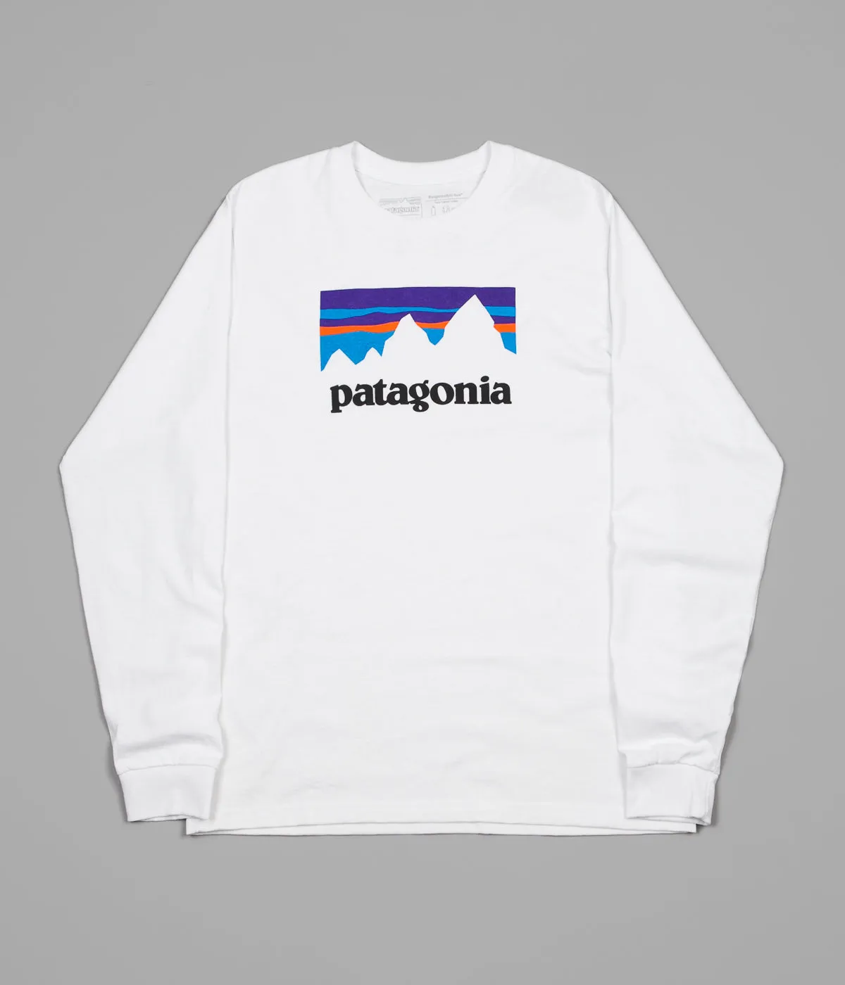 Patagonia Shop Sticker Responsibili-Tee Long Sleeve T-Shirt - White