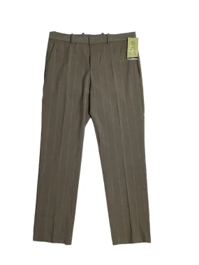Perry Ellis Portfolio Mens Modern fit Dress Pants 38 / 32 Beige Plaid Stretch