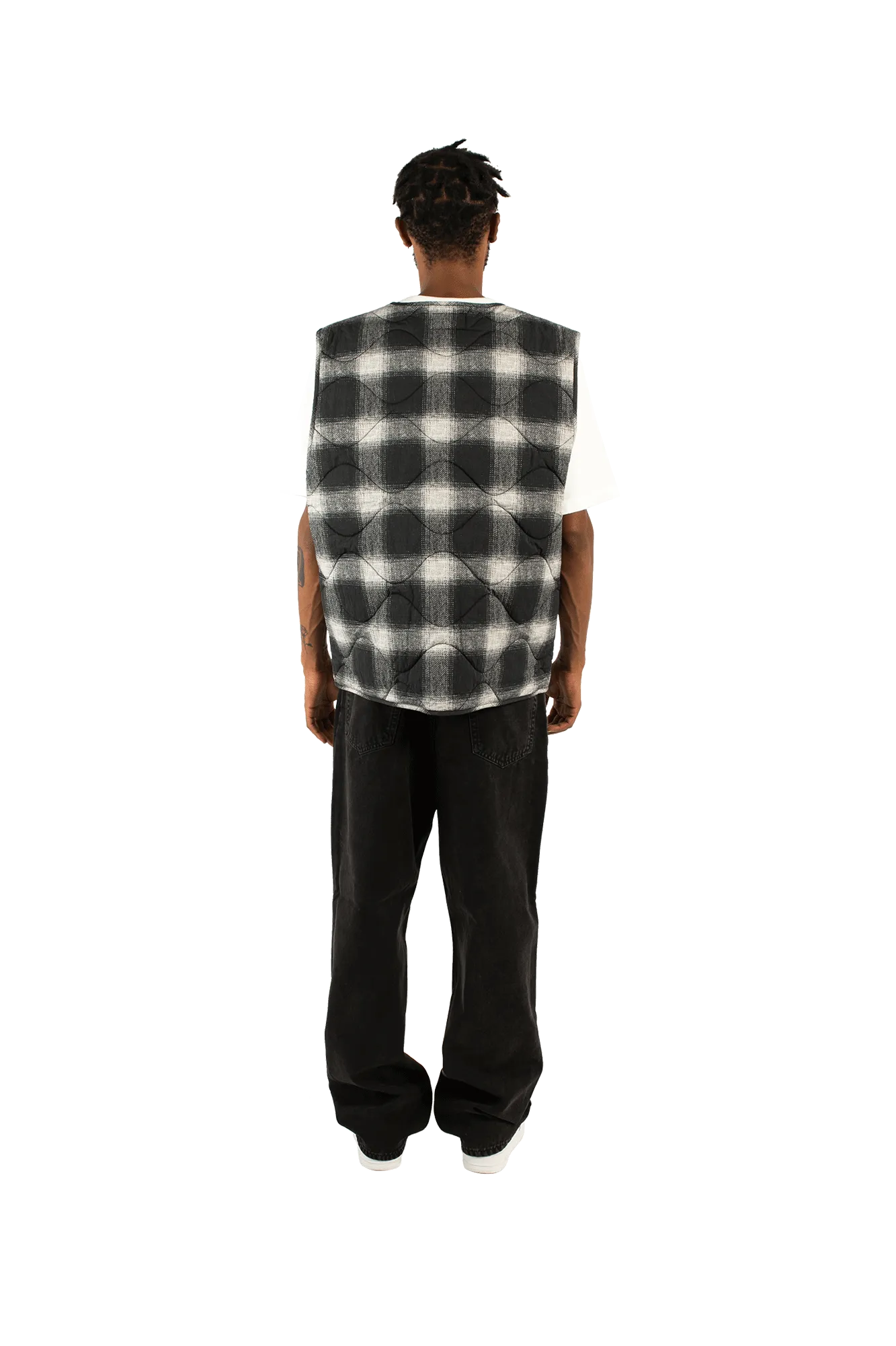 Plaid Nylon Liner Vest