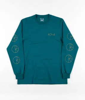 Polar Reflective Racing Long Sleeve T-Shirt - Teal / Gold