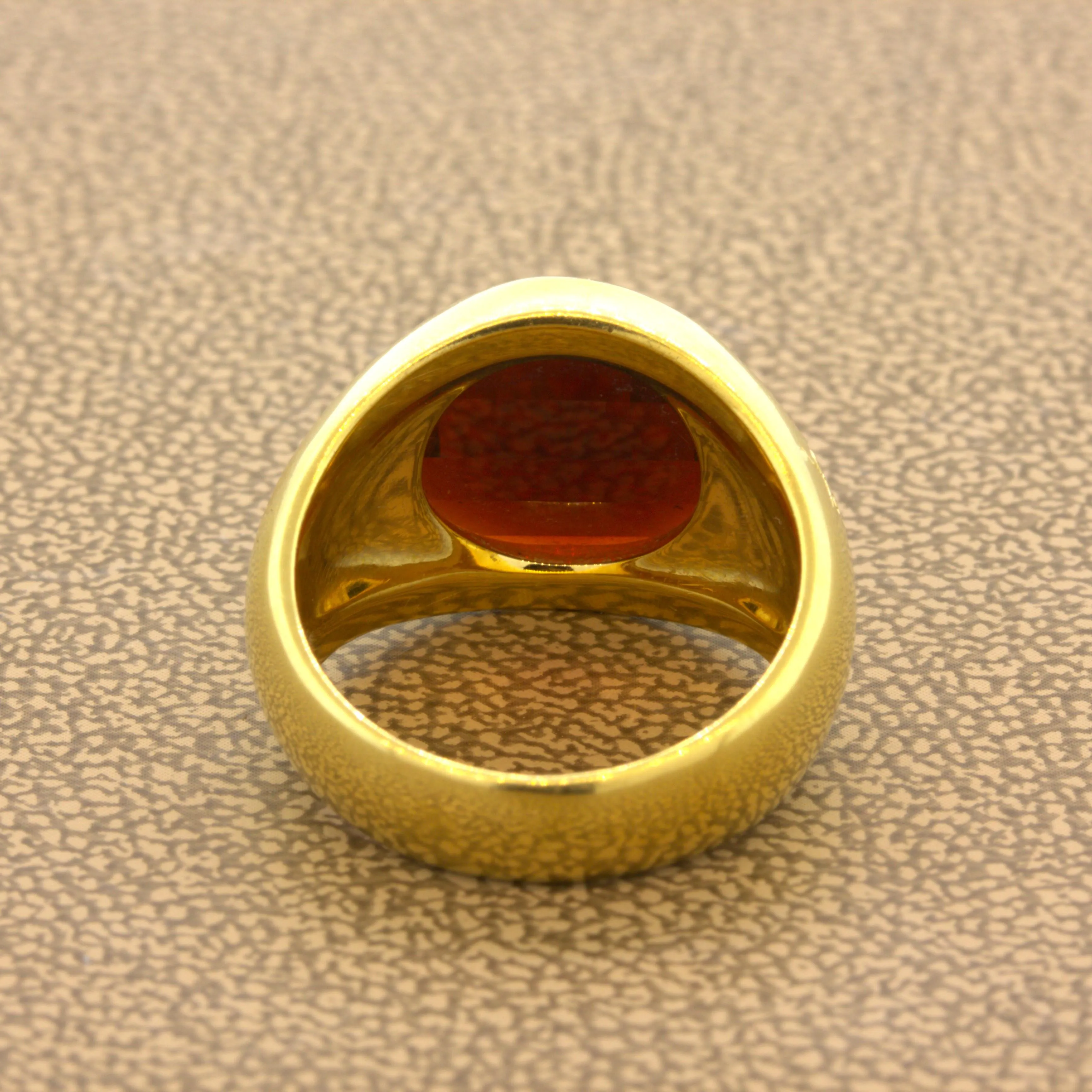 Pomellato Garnet 18k Yellow Gold Ring
