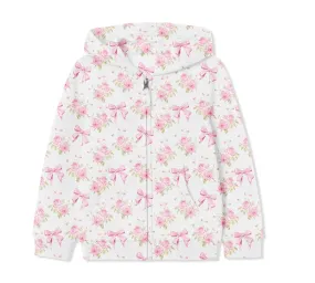 [Pre Sale] Whimsical & Wild Ribbons & Roses - Kids Zip Up Hoodie Sweatshirt (EST SHIP LATE MARCH)