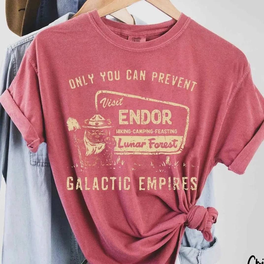"Ewok Endor National Park Protect Our Forest" Matching Couple Hoodies - Personalized Matching Sweatshirts For Couples